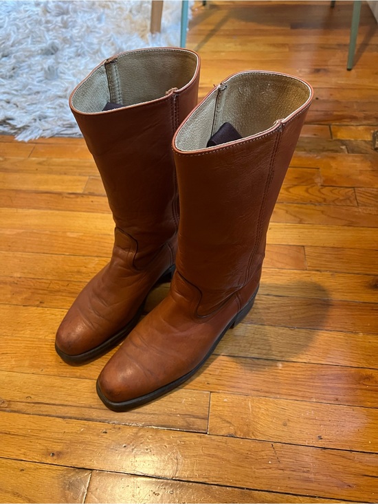 Frye Other - Vintage Frye Campus Boots Men’s 10.5 Cognac Brown Made in USA